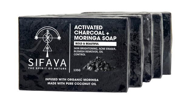 Activated Charcoal+Moringa Soap