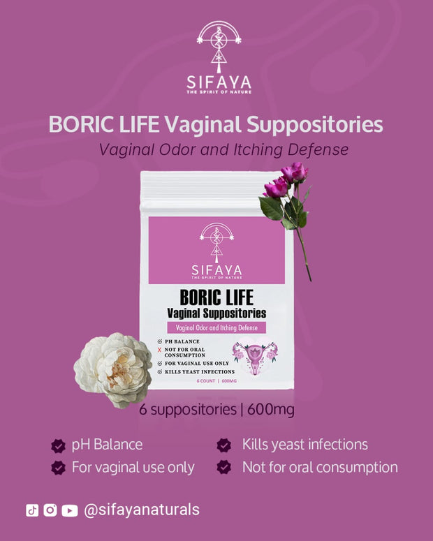 Boric Life vaginal suppositories
